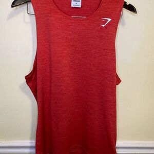 - Gymshark Red Sleeveless Tank Top